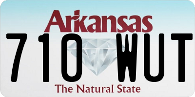 AR license plate 710WUT