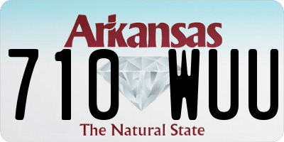AR license plate 710WUU