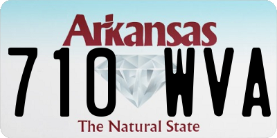 AR license plate 710WVA