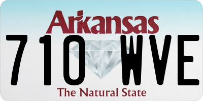 AR license plate 710WVE