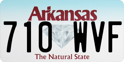 AR license plate 710WVF