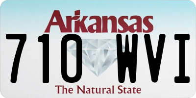 AR license plate 710WVI