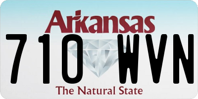 AR license plate 710WVN