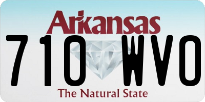 AR license plate 710WVO