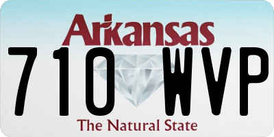 AR license plate 710WVP