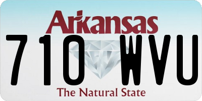 AR license plate 710WVU