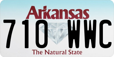 AR license plate 710WWC