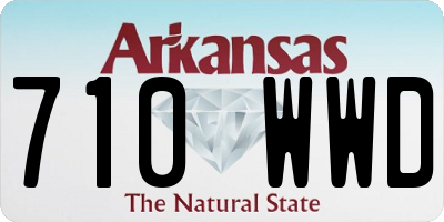 AR license plate 710WWD