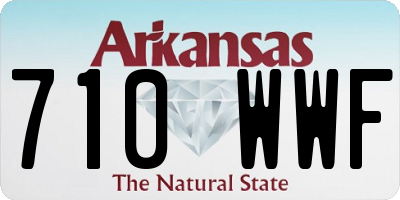 AR license plate 710WWF