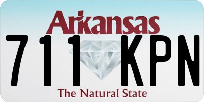 AR license plate 711KPN