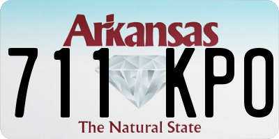 AR license plate 711KPO