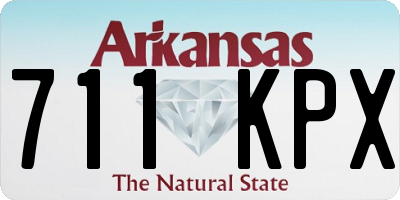 AR license plate 711KPX