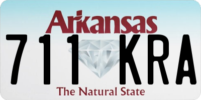 AR license plate 711KRA