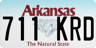 AR license plate 711KRD