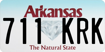 AR license plate 711KRK