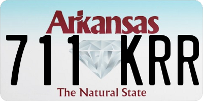 AR license plate 711KRR