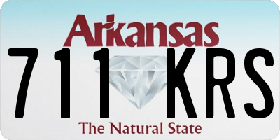 AR license plate 711KRS