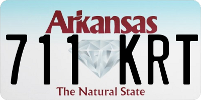 AR license plate 711KRT