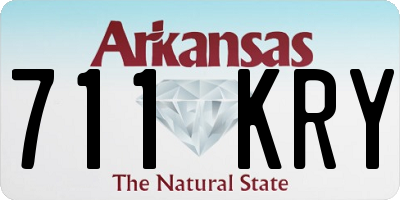 AR license plate 711KRY