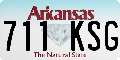 AR license plate 711KSG