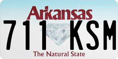 AR license plate 711KSM