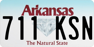 AR license plate 711KSN