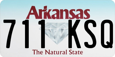 AR license plate 711KSQ
