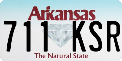 AR license plate 711KSR