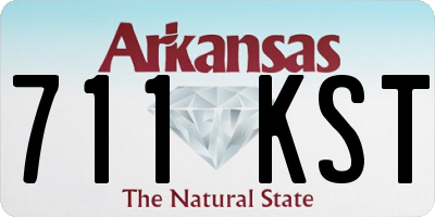 AR license plate 711KST