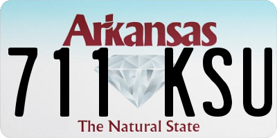 AR license plate 711KSU