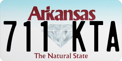 AR license plate 711KTA