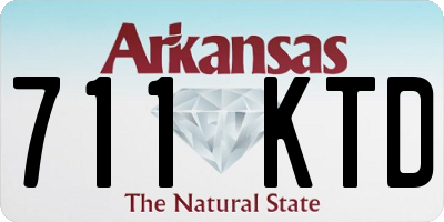 AR license plate 711KTD