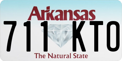 AR license plate 711KTO