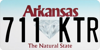 AR license plate 711KTR