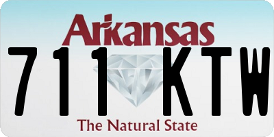 AR license plate 711KTW
