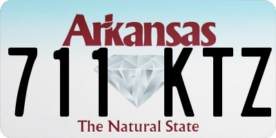AR license plate 711KTZ