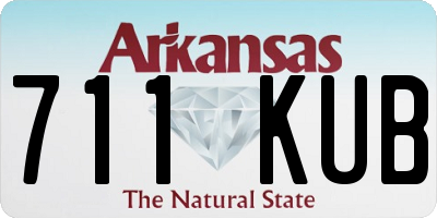 AR license plate 711KUB