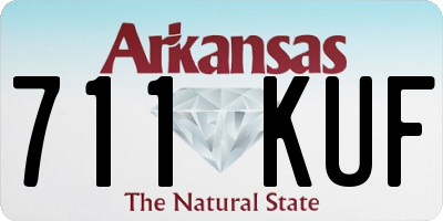 AR license plate 711KUF