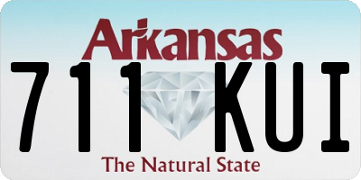 AR license plate 711KUI