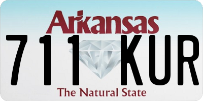 AR license plate 711KUR