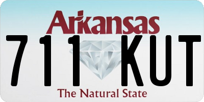 AR license plate 711KUT