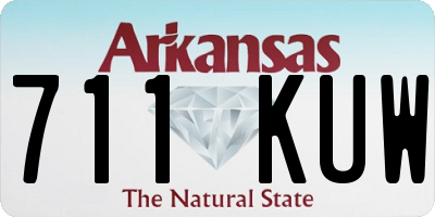 AR license plate 711KUW