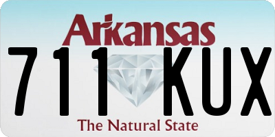 AR license plate 711KUX