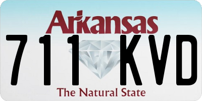 AR license plate 711KVD