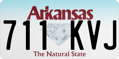 AR license plate 711KVJ