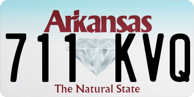 AR license plate 711KVQ