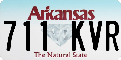 AR license plate 711KVR