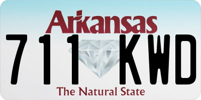 AR license plate 711KWD