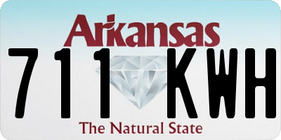 AR license plate 711KWH
