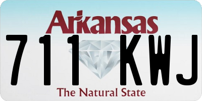 AR license plate 711KWJ